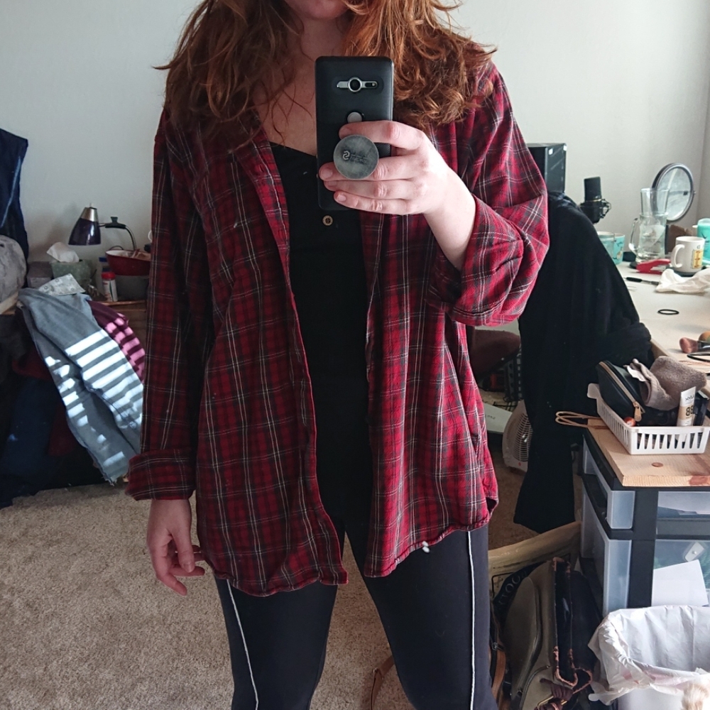 Red and green flannel